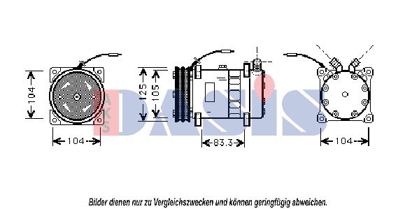 AKS DASIS Kompressor,kliimaseade 850317N